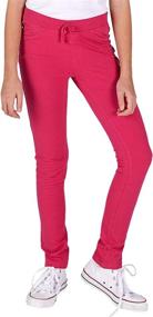 img 4 attached to 👖 LEE Stylish Jeggings with Elastic Pockets for Girls' Clothing, Pants & Capris