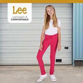 img 2 attached to 👖 LEE Stylish Jeggings with Elastic Pockets for Girls' Clothing, Pants & Capris