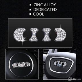 img 1 attached to Steering Decorative Diamond Accessories Compatible Interior Accessories