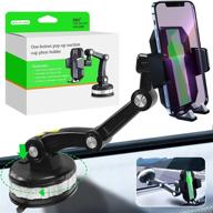 📱 suction cup car phone holder - powerful adsorption mount, 360° rotation long arm windshield stand - universal heavy duty holder for iphone/samsung & truck gps logo