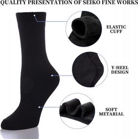 img 3 attached to Soft And Warm Women'S Winter Crew Socks In Thick Cotton For Maximum Comfort By SDBING