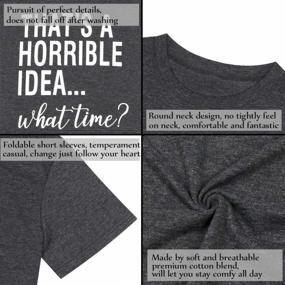 img 2 attached to Женская смешная рубашка для вечеринки с выпивкой, футболка с коротким рукавом, футболка, блузка - ужасная идея, футболка What Time