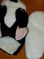 img 1 attached to Onmygogo Fuzzy Animal Plush Slippers For Women And Men, Winter Indoor Home Scuff Slippers For Adult review by Amanda Davis