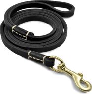 aoklant genuine leather training walking dogs logo