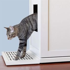 img 3 attached to 🐾 The Refined Feline Litter Catch: Easy-to-Empty Solution for Wood Cat Litter Box Cabinet Enclosures