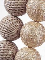 img 1 attached to 6Pcs Sapphire Glitter Sequin Foam Ball Christmas Ornaments - Perfect For Xmas Tree Decorations & Holiday Weddings! review by Sima Jensen