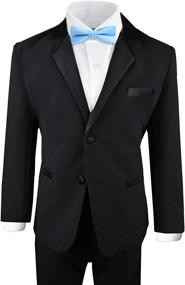 img 2 attached to 👔 Black Boys' Tuxedo Dresswear Size Boys' Clothing available at Suits & Sport Coats