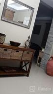 img 1 attached to EHemco X-Side Console Sofa Table With 2 Storage Shelves And 3 Wicker Baskets, Coffee review by Becky Smith