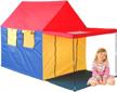 gigatent my first summer house play tent: 4 large windows, skylight pitch roof & realistic design - easy to set up! logo