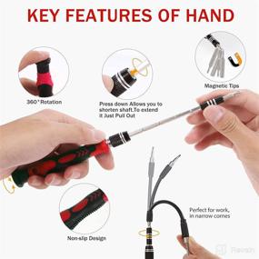 img 2 attached to 🔧 125-in-1 Precision Screwdriver Set: Complete Phone Repair Tool Kit for iPhone, MacBook, Tablet, Watch and More - Magnetic Driver Bit, Extension Rod, Flexible Shaft, Anti-Static Strap