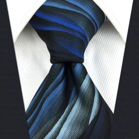 img 2 attached to 👔 Ripple Design Necktie: A Must-Have for Wedding & Graduation Attires - Ideal for Ties, Cummerbunds & Pocket Squares