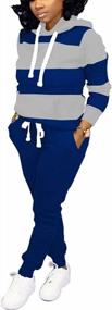 img 3 attached to Women'S Runwind 2 Piece Hoodie Jogging Suit With Pockets