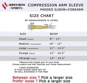img 1 attached to Защитите свои локти и предплечья с помощью компрессионных рукавов HOPEFORTH