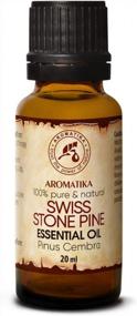 img 4 attached to 100% Natural Swiss Stone Pine Essential Oil, Pinus Cembra, 0.68 Fl Oz - Arolla Pine Oil - Ideal For Beauty, Hair, Face, And Body - Pure Stone Pine Oil From Switzerland
