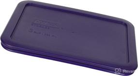 img 1 attached to Pyrex Bundle: 7210-PC 3-Cup Purple Plastic Food Storage Lids - 6 Item Set