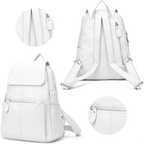 img 2 attached to Colors Leather Backpack Fashion Schoolbags Women's Handbags & Wallets ~ Fashion Backpacks