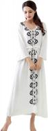 vintage style cotton nightgown for women: gerinly sleepwear with victorian-inspired design, embroidered with flowers - a perfect sleepshirt or pajamas dress option. logo