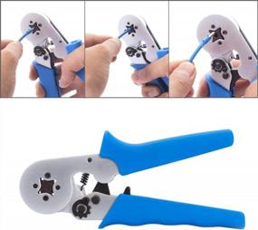 img 4 attached to Haicable Wire Crimper Plier For Terminals And Sleeves: LXC8 6-4A Square Crimping Tool (0.25-6Mm2)