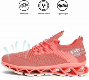 img 2 attached to 👟 Women's Running Shoes: Blade Tennis Walking Fashion Sneakers - Breathable & Non-Slip Gym Sports Work Trainers.