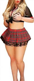 img 2 attached to Valentine'S Day School Girl Costume Lingerie Set - JasmyGirls' Uniform Cosplay Outfit For Women