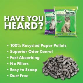 img 2 attached to 🌿 Environmentally Friendly Fresh News Recycled Paper Cat Litter Pellets: Ideal for Eco-Conscious Cat Owners