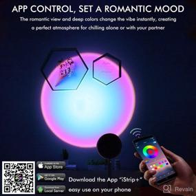 img 2 attached to YouOKLight Sunset Lamp: App-Controlled Sunset Projector with 16 Colors & Adjustable Brightness- USB Charging Night Light