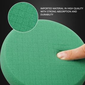 img 1 attached to 🚗 SPTA Green Heavy Cut Pad - 6.5 Inch Buffing Sponge Pads for Car Buffer Polisher - Ideal for Compound Buffing, Polishing, and Waxing - Compatible with 6 Inch 150mm Backing Plate - Set of 3