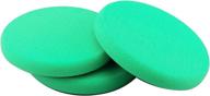 🚗 spta green heavy cut pad - 6.5 inch buffing sponge pads for car buffer polisher - ideal for compound buffing, polishing, and waxing - compatible with 6 inch 150mm backing plate - set of 3 logo