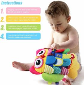 img 3 attached to 🦉 teytoy My First Baby Toys: Owl-themed Crinkle Activity and Teething Toy with Rattle and Textures - Perfect for Sensory Development!