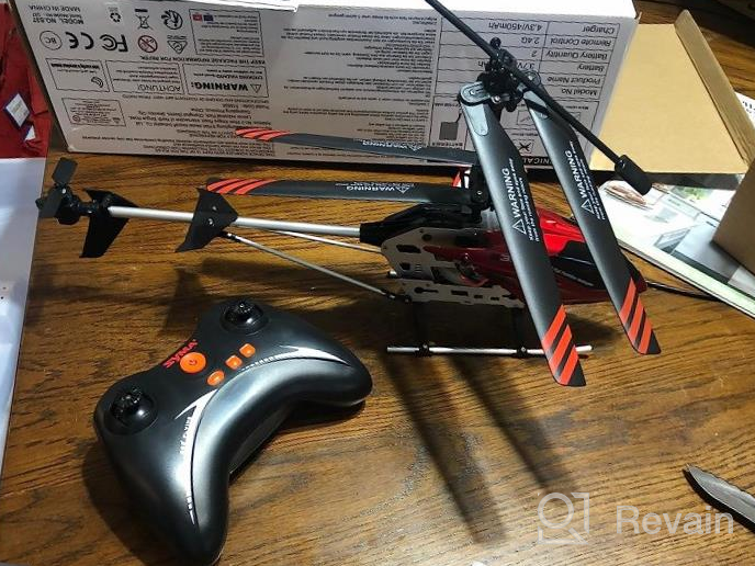 img 1 attached to Red S37 Altitude Hold RC Helicopter For Beginners And Kids – 3.5 Channel, Sturdy Alloy Build, Gyro Stabilizer, High & Low Speed, Multi-Protection Drone Ideal For Indoor Play review by Roger Sanders