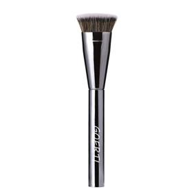 img 4 attached to GOERTI Oval Flat Foundation Brush - Premium Kabuki Brush For Liquid Foundation, Cream And Powder - Ideal For Buffing And Full Face Cosmetic Blending