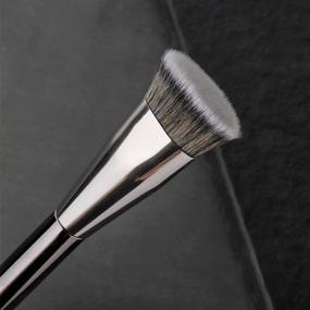 img 1 attached to GOERTI Oval Flat Foundation Brush - Premium Kabuki Brush For Liquid Foundation, Cream And Powder - Ideal For Buffing And Full Face Cosmetic Blending