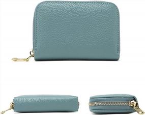 img 3 attached to Stay Organized And Stylish With Earnda'S RFID Leather Credit Card Holder And Compact Coin Purse For Women