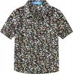 stylish & comfortable: big boys' short sleeve hawaiian shirts by sslr logo
