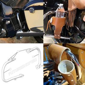 img 1 attached to Fits 2022 Indian Challenger Limited Chief Vintage 2014-2020 Rear Highway Bars Saddlebag Crash Guards For Chieftain 116 111 - Roadmaster Elite Classic (Chrome Bar)