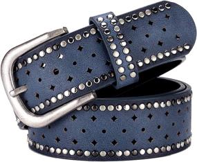 img 4 attached to Womens Wemi Western Cowgirl Studded Women's Accessories - Belts