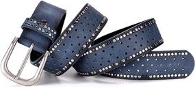 img 3 attached to Womens Wemi Western Cowgirl Studded Women's Accessories - Belts