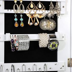img 2 attached to TWING Free Standing Jewelry Armoire With Mirror And LED Lights - Organize And Beautify Your Jewelry Collection!