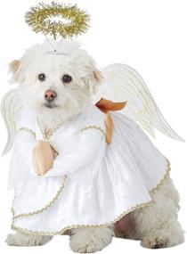 img 2 attached to California Costume Collections Pet Heavenly Hound Dog Costume, White and Gold, Small Neck 12 - 14 inches, Girth 16 - 20 inches, Back US