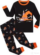 dolphin & fish boys and girls soft pajamas - 100% cotton toddler sleepwear sets with long sleeve logo