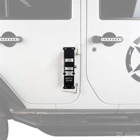img 3 attached to 🚪 Шаговая педаль Hooke Road для петель дверей Jeep Wrangler JK & JKU 2007-2018 с знаком "Since 1941