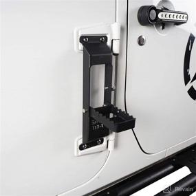img 2 attached to 🚪 Шаговая педаль Hooke Road для петель дверей Jeep Wrangler JK & JKU 2007-2018 с знаком "Since 1941