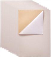 velvety ivory adhesive sheets- benecreat's 20pcs a4 self-adhesive durable & water resistant; perfect for art & craft making logo