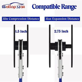 img 3 attached to 🔧 360° Ratcheting Brake Caliper Compression Tool with Double Caliper Hangers - Blue