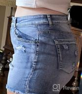 img 1 attached to Women'S Denim Hot Shorts Mid Waisted Summer Casual Pockets Short Pants review by Morgan Gilmore