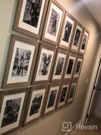 картинка 1 прикреплена к отзыву 🖼️ Customizable Wall Display: DesignOvation Museum Wooden Traditional Picture Frame Set, Black, 4 Pack - 8x8 matted to 4x4 size от Brad Davis