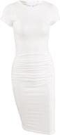 👗 missufe women's ruched sundress: bodycon dress for women логотип