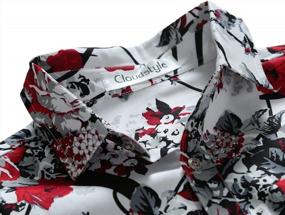 img 1 attached to Men'S Shirt Stylish Slim Fit Button Down Long Sleeve Floral Shirt
