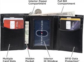 img 2 attached to 💼 Shop the Sleek and Stylish Tommy Hilfiger Men's Trifold Wallet in Black - Ideal Wallets, Card Cases & Money Organizers