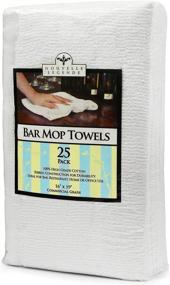 img 3 attached to 🔲 Nouvelle Legende Ribbed Bar Mop Towel - Quality Cotton, 16x19 Inches, White (Pack of 25)